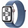 Apple Watch SE (2Nd Generation) 40mm Silver Aluminum Case With Winter Blue Sport Loop | Smartwatch | Verizon (With Contract)