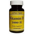 Basic Organics Vitamin D3 1000 IU 60 Softgel