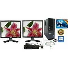 i7 DESKTOP PC HP Or Dell Custom Win 10 1-2 Monitor 19"-22" Wifi