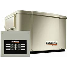 Generac Power Systems Generac Powerpact 7500/6000 Kilowatt Air-Cooled Home Standby Generator With Automatic Transfer Switch Non Portable Model 6998 S