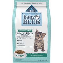 Blue Buffalo Baby BLUE Healthy Growth Formula Grain Free High Protein, Natural Kitten Dry Cat Food, Chicken 4.5-Lb
