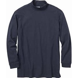Men's Longtail T Relaxed Fit LS Mock Turtleneck - Blue MED - Duluth Trading Company