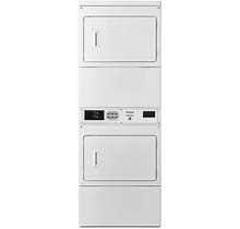Whirlpool 7.4 Cu. Ft. 240-Volt White Electric Double Stacked Commercial Dryer CSP2970HQ ,