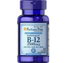 Puritan's Pride Vitamin B-12 2500 Mcg Sublingual With Folic Acid, Vitamin B-6 And Biotin
