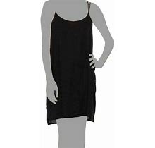 $118 Vans Women's Black Night Riot Strappy Sleeveless Hi-Lo Slip Dress Size XS