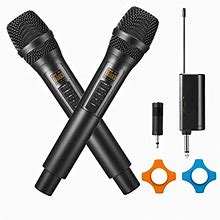Wireless Microphone, Dual Professional UHF Cordless Dynamic Mic Handheld Microphone System With Echo/Treble/Bass, Receiver 30 Adjustable Channels, 32