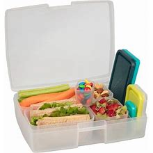 Bentology Bento Lunch Box Set W/ 5 Removable, Leak Proof Containers, On-The-Go Meal, Food Prep & Snack Packing Compartments - Stackable, Microwave Saf