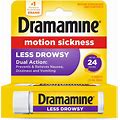 Dramamine Motion Sickness Relief Less Drowsy Formula - 8 Tablets. Dramamine