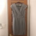 Calvin Klein Dresses | Soft Grey Calvin Klein Sheath Dress. | Color: Gray | Size: 10
