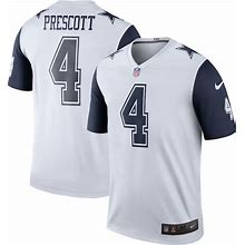 Men's Dak Prescott Nike White Dallas Cowboys Color Rush Legend Player Jersey Size: 2XL