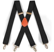DUOQIAN Suspenders For Men Adjustable Heavy Duty Mens Suspender, Elastic X Back Design Retro Suspenders