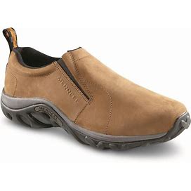 Merrell Men's Jungle Moc Nubuck Slip-On Shoes, 8.5 2E, Brown