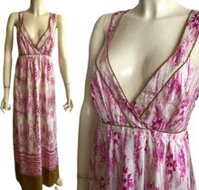 Ann Taylor 100 % Silk Maxi Dress , Long Designer Silk Dress
