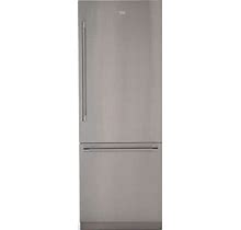 BBBF3019IMWESS Beko 30" 16.4 Cu-Ft Built-In Bottom Freezer Refrigerators With Auto Icemaker And Water Dispenser - Stainless Steel
