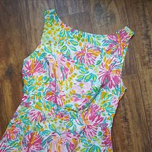 Lilly Pulitzer Dresses | Lilly Pulitzer Floral Print Sheath Dress 6 | Color: Blue/Pink | Size: 6