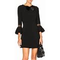 Saint Laurent Dresses | Saint Laurent Babydoll Bow Mini Dress | Color: Black | Size: 6