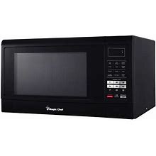 Magic Chef Countertop Microwave Oven With 6 Cook Modes & 11 Power Levels, Black, Grey