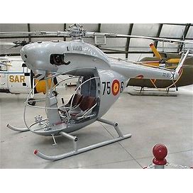 Aerotécnica Ac-12 Light Helicopter Wood Model Replica Large Free