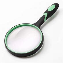 Large Magnifying Glass 10X Handheld Reading Magnifier For Seniors & Kids - 100mm 4INCHES Real Glass Magnifying Lens For Book Newspaper Reading, Insec