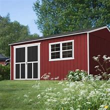 Shed Master 12 ft. X 20 ft. Ranch Style Wood Storage Shed For Exisitng Cement Pad Foundation (Floor System Not Included)