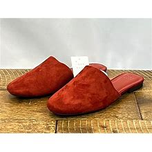 A Day Women's Red Thea Flat Slip-Ons With Memory Foam Size 6.5