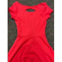 Women's Charlotte Russe Salmon Color Short Sleeve Open Back Dress Size