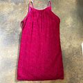 Monteau Dresses | Red Lace Spaghetti Strap Dress Size Large | Color: Red | Size: L