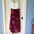 Lily Rose Dresses | Floral High-Low Dress | Color: Red | Size: L