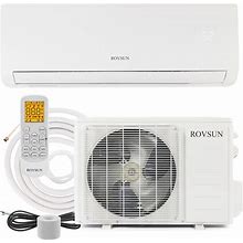 ROVSUN 9,000 BTU Mini Split AC/Heating System With Inverter, 19 SEER 115V Energy Saving Ductless Split-System Air Conditioner With Pre-Charged