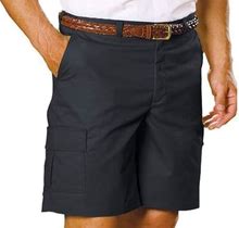 Edwards Garment Men's Moisture Wicking Casual Chino Blend Cargo Short, Style 2485