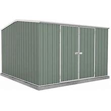 Absco Ab1006 10 X 10 ft. Premier Metal Storage Shed, Pale Eucalypt