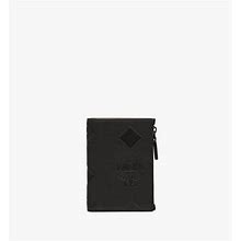 MCM Aren Snap Wallet In Maxi Monogram Leather - Black - Wallets Size MNI