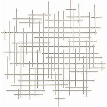 Cheungs 5798SV Iquara Abstract Metal Wall Art, Silver - Large