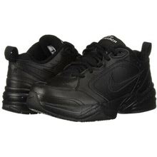 Men's Nike Air Monarch Iv Wide 4E Triple Black Shoes 416355 001 Men