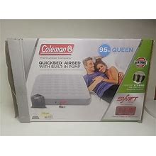 Coleman Air Mattress Guestrest Queen 9.5 Inch Built-In 120V Pump