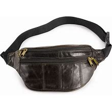 Amerileather Leather Fanny Pack, Brown
