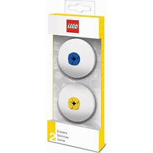 Lego Erasers Blue And Yellow