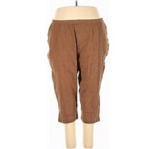 Blair Casual Pants - High Rise: Brown Bottoms - Women's Size 3X