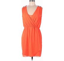 Gianni Bini Casual Dress: Orange Dresses - Women's Size Medium