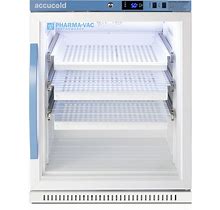Summit ARG6PVDR Accucold 24 Inch Wide 6 Cu. Ft. Medical Refrigerator With Antimicrobial Ion Coated Handle And Glass Door White Medical Appliances