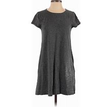 Gap Casual Dress - A-Line: Gray Solid Dresses - Women's Size Small