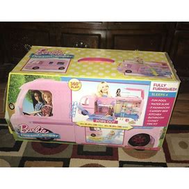 NEW Barbie Dream Camper - Pops Out Into Play Set Pool Fully Furnished