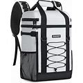ZAKEEP Cooler Backpack, 36 Cans Multifunctional Leakproof Cooler Backpack With Padded Top Handle, Mesh Pocket For Camping BBQ