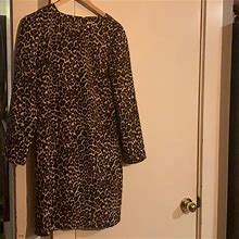 J. Crew Dresses | Shift Dress Leopard Print. | Color: Black | Size: 4