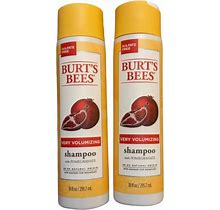 Burt's Bees Very Volumizing Shampoo Pomegranate 10 Fl Oz 2 Bottles Sulfate Free