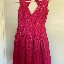 Bcbgmaxazria Dresses | Cute Pink Sparkling Dress | Color: Pink | Size: 0