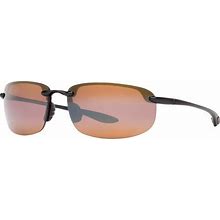 MAUI JIM Hookipa Gloss Black - Men Sunglasses, HCLU+00AD Bronze Polarized Lens