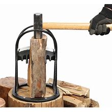 Kindling Splitter, Wood Splitter, Log Splitter, Manual Log Splitter, Firewood Splitter, Full Body Made From CAST Steel, Black