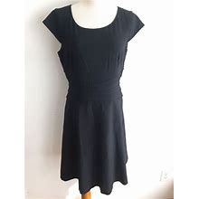 Calvin Klein Cap Sleeve Dress Fit & Flared Black Size 6