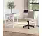 Bush Furniture Key West Modern Farmhouse L-Shaped L Home Office | Corner Desk, 60W, Pure White Oak